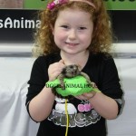 Little girl with a Baby Marmoset Monkey